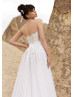 Strapless Ivory Lace Fashion Wedding Dress